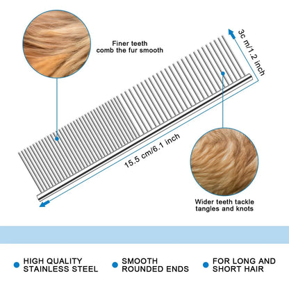 BUY 1 GET 1 FREE(2PCS)🐾 Professional Deshedding Tool for Dogs & Cats – Gentle, Efficient & Fur-Free Home ✨💖