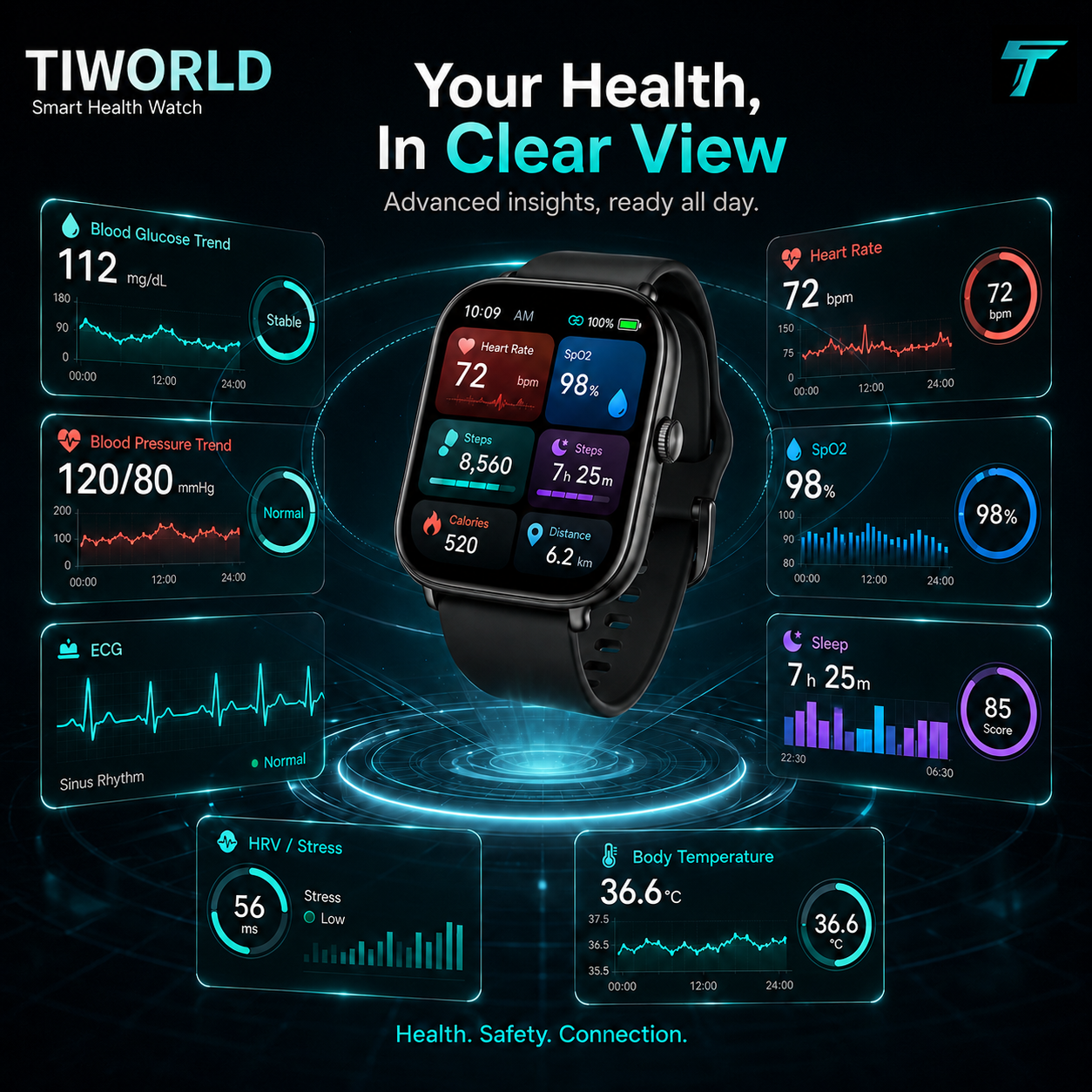 【EXCLUSIVE FIRST RELEASE OFFER】⌚ 2026 Next-Generation Health Smart Watch — More Peace of Mind