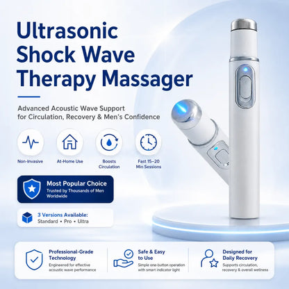 👑Advanced Acoustic Shockwave Therapy restores penile tissue health to enhance rise rigidity, stamina, and male performance confidence, relieving muscle pain, joint stiffness, tendon discomfort📈