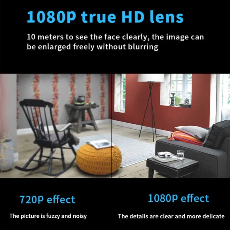📸Mini WIFI Camera 4k HD -Tiny and installs in 1 second ⚠️Remote real-time viewing