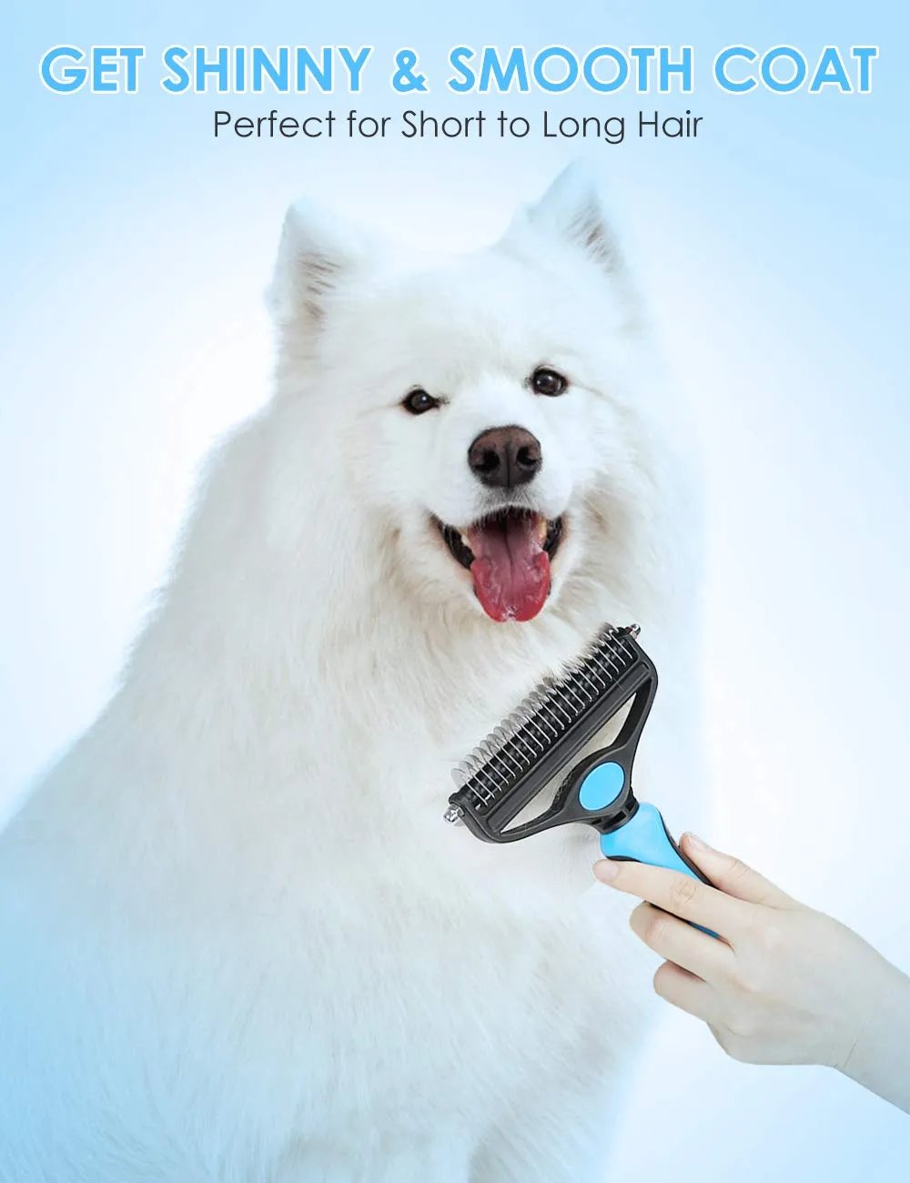 BUY 1 GET 1 FREE(2PCS)🐾 Professional Deshedding Tool for Dogs & Cats – Gentle, Efficient & Fur-Free Home ✨💖