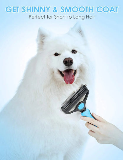 BUY 1 GET 1 FREE(2PCS)🐾 Professional Deshedding Tool for Dogs & Cats – Gentle, Efficient & Fur-Free Home ✨💖