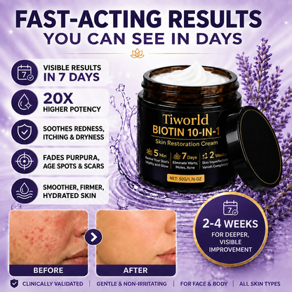 ✨Up TO 70% OFF 💯  Biotin 10-in-1 Skin Restoration Cream