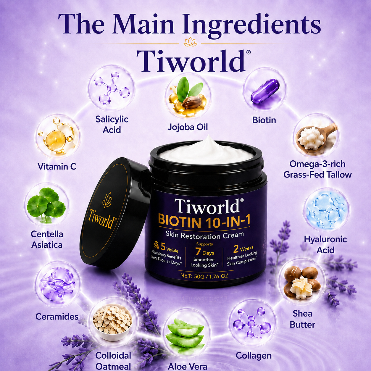 ✨Up TO 70% OFF 💯  Biotin 10-in-1 Skin Restoration Cream