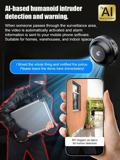 📸Mini WIFI Camera 4k HD -Tiny and installs in 1 second ⚠️Remote real-time viewing