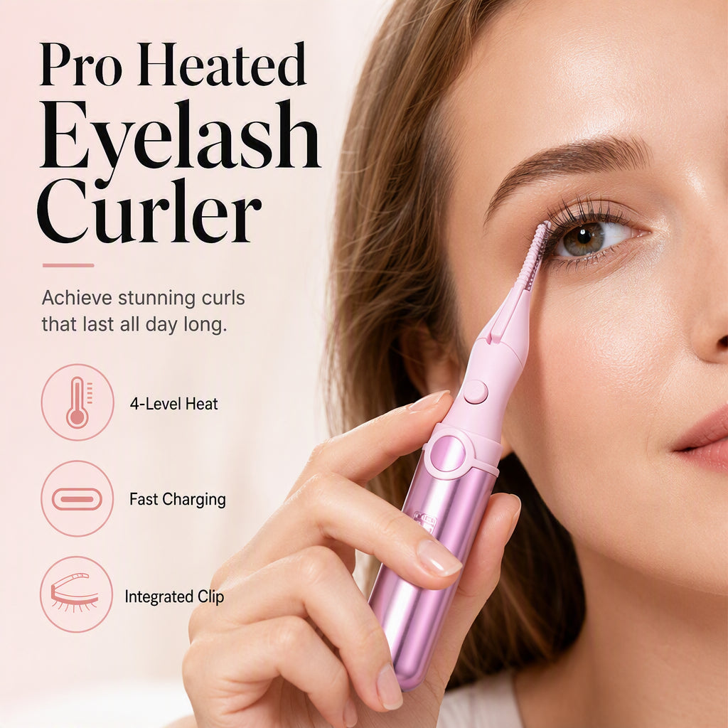 🔥💐Last Day Special Price‼️ ✨Rechargeable Heated Eyelash Curler | Get Long-Lasting Perfect Lash Curls Anytime🔋