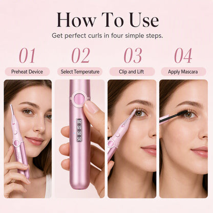 🔥💐Last Day Special Price‼️ ✨Rechargeable Heated Eyelash Curler | Get Long-Lasting Perfect Lash Curls Anytime🔋
